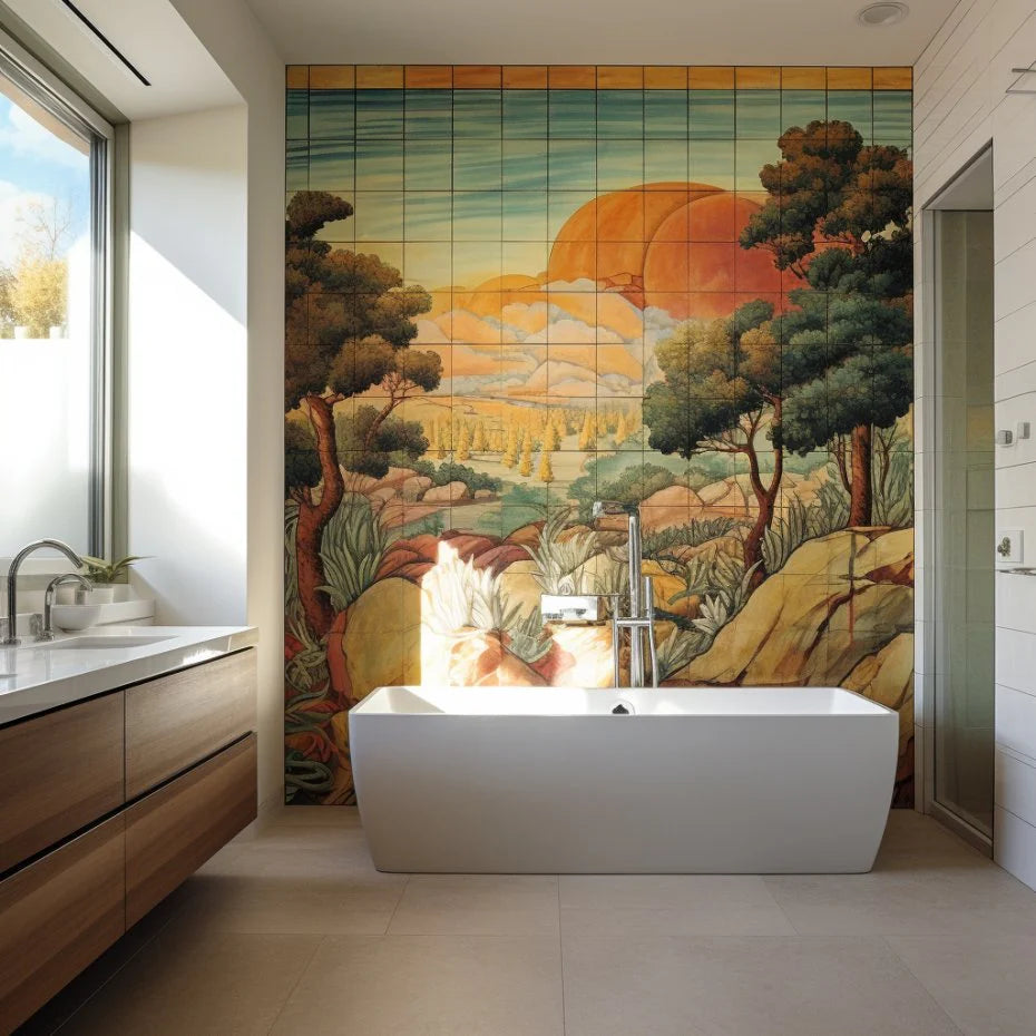 Mural de Azulejos Portugueses Personalizado – Projeto Especial por Encomenda
